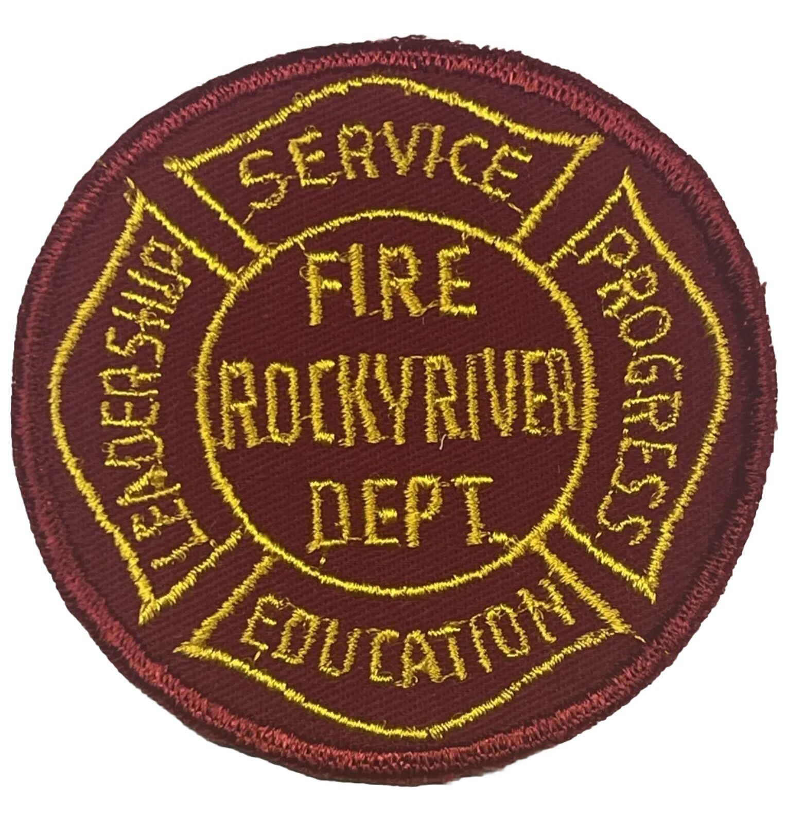 Rocky River Fire Department Patch Ohio Embroidered Service Badge Emblem Memento
