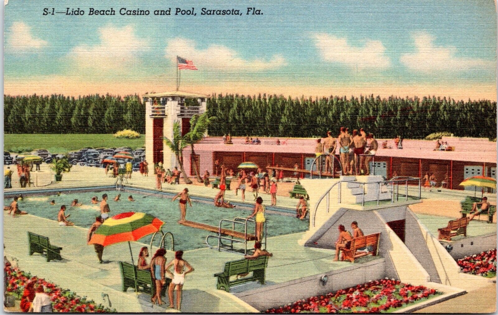 Lido Beach Casino and Pool, Sarasota  Florida - Linen