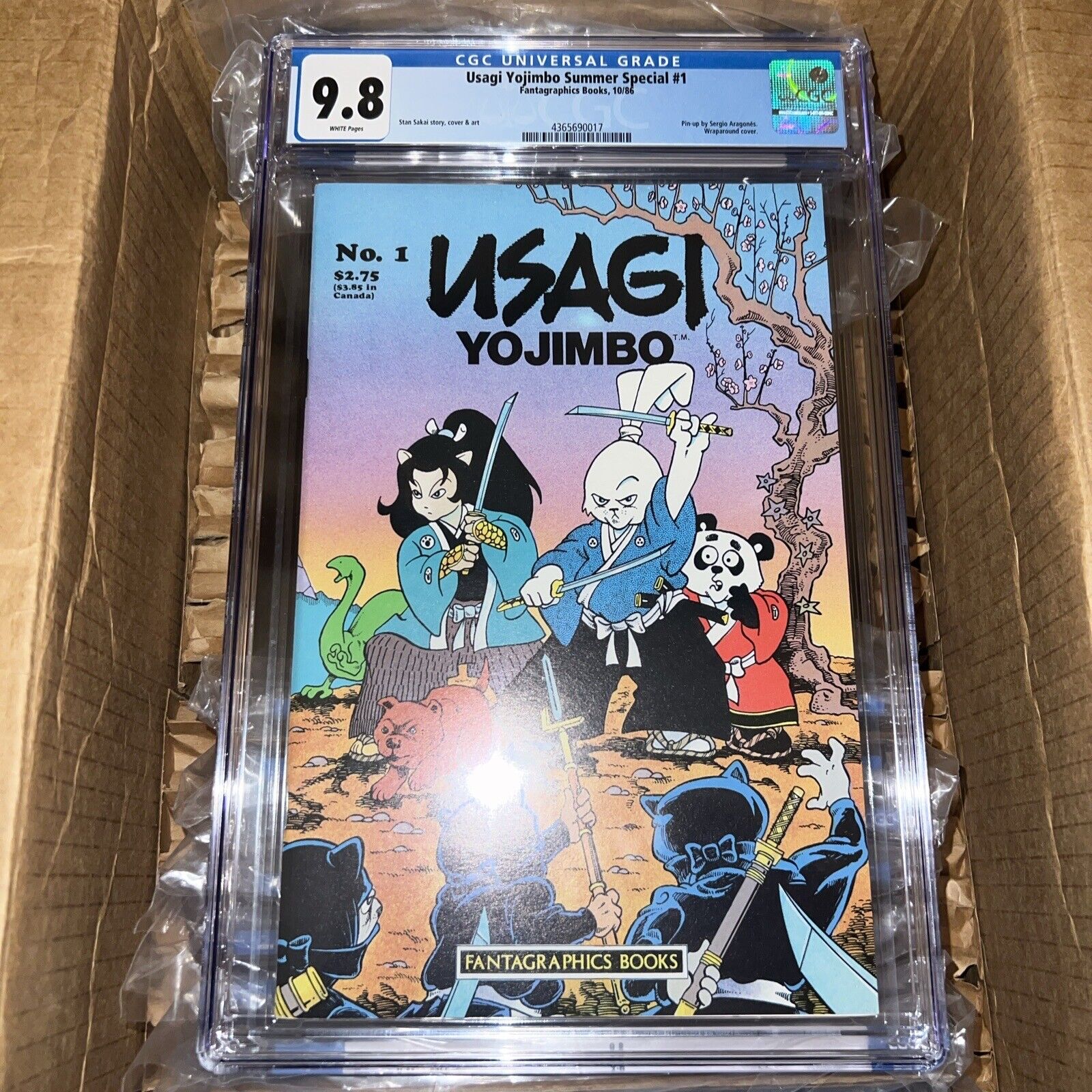 Usagi Yojimbo Summer Special #1 CGC 9.8 (1986) Stan Sakai Story Fantagraphics