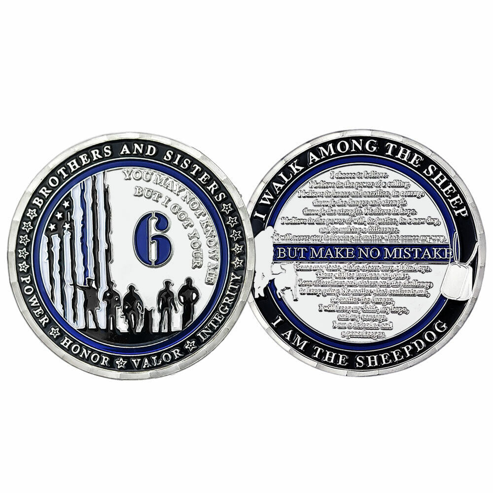 Law Enforcement Challenge Coin Police Teamwork Got Your Back Squad Collectible