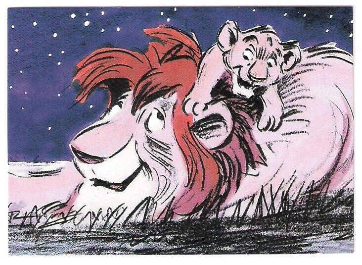 1994 The Lion King Series 2 Sketch Thermography cards