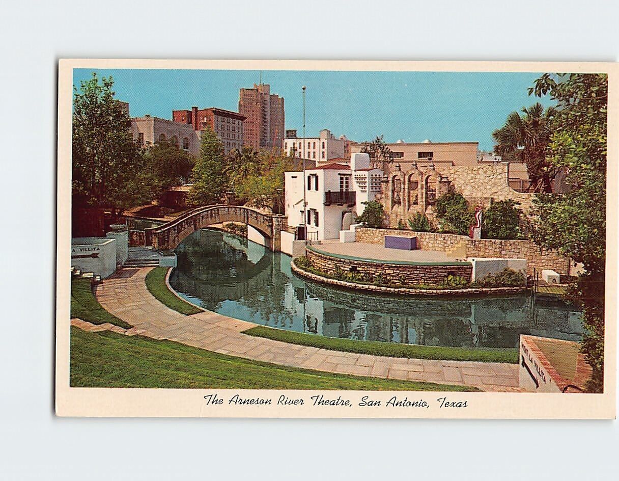 Postcard The Arneson River Theatre San Antonio Texas USA