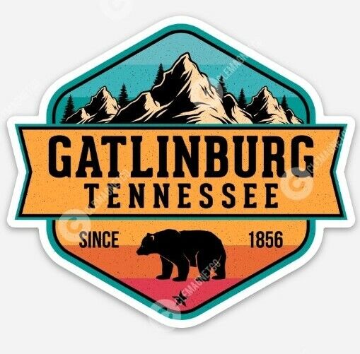 Gatlinburg Tennessee STICKER - Great Smoky Mountains Vinyl decal outdoors