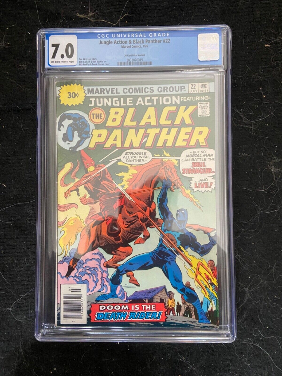 Jungle Action #22, 7.0 CGC FN/VF, 30 Cent Price Variant; Black Panther