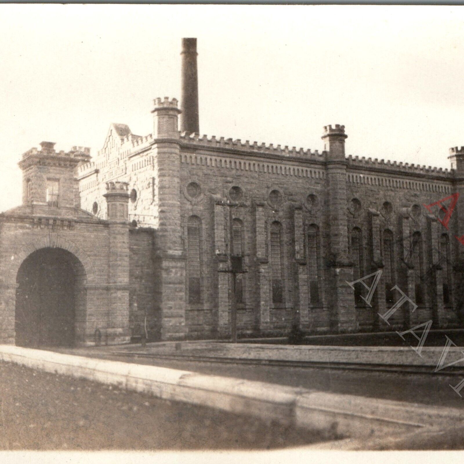 c1910s Anamosa Iowa State Penitentiary Real Photo Kraft Snapshot Jail Prison C52
