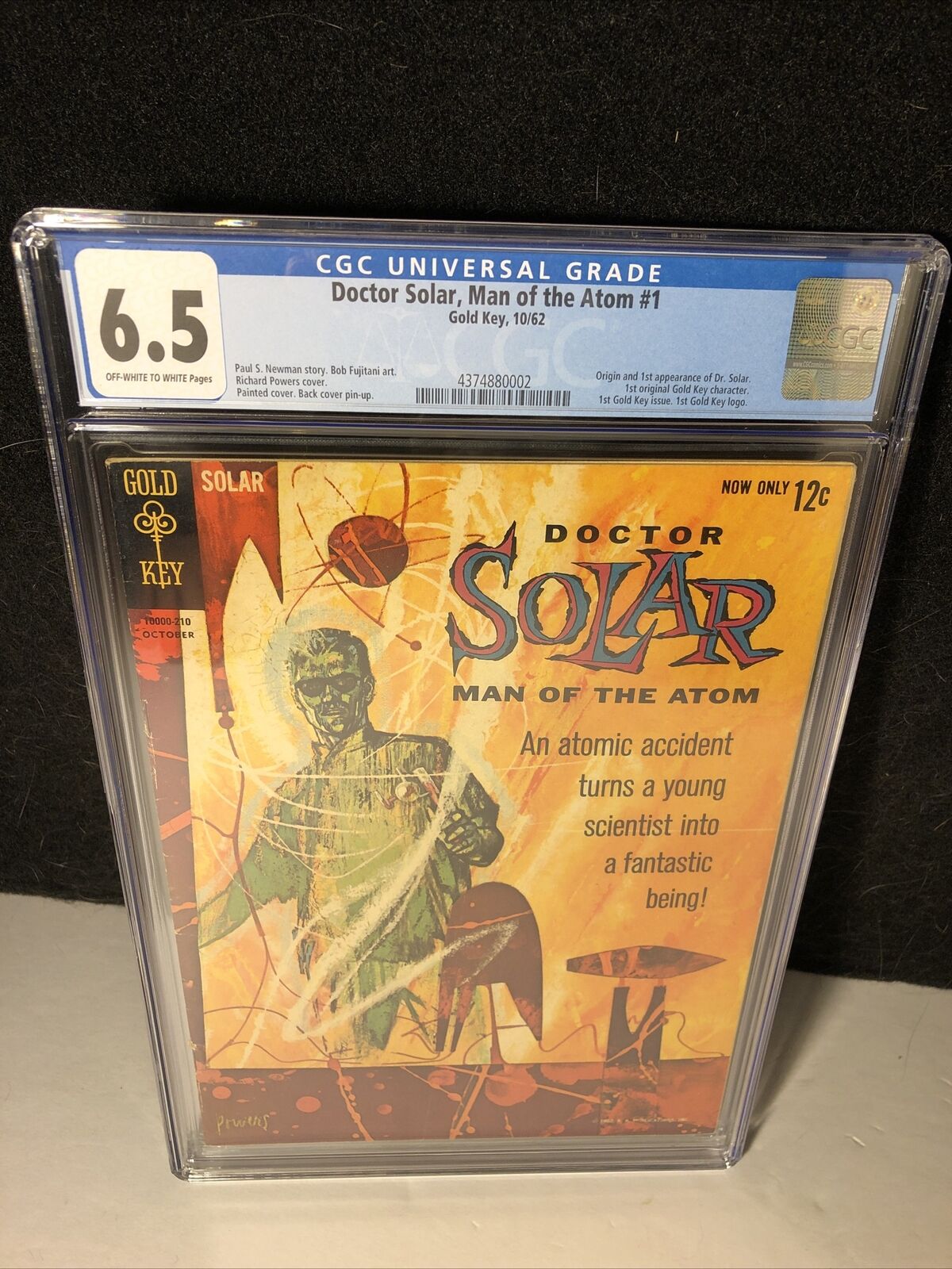 Doctor Solar Man of the Atom #1 Gold Key 1962 CGC Comic 6.5 1st App Origin Solar
