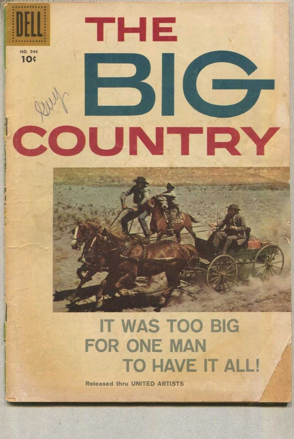 The Big Country:#946 GD  Gregory Peck, Jean Simmons, Carroll Baker 1958  Dell D7
