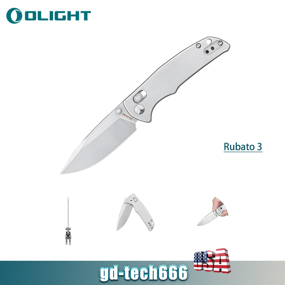 OKNIFE Rubato 3 Pocket Knife with 154CM Stainless Blade, EDC Folding Knife