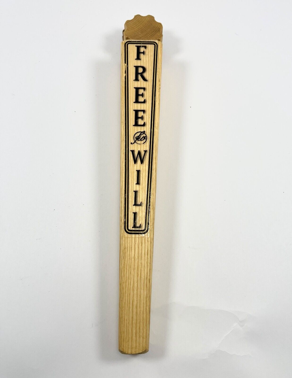 Free Will Wooden Beer Tap Handle - Free Will Brewing Co.