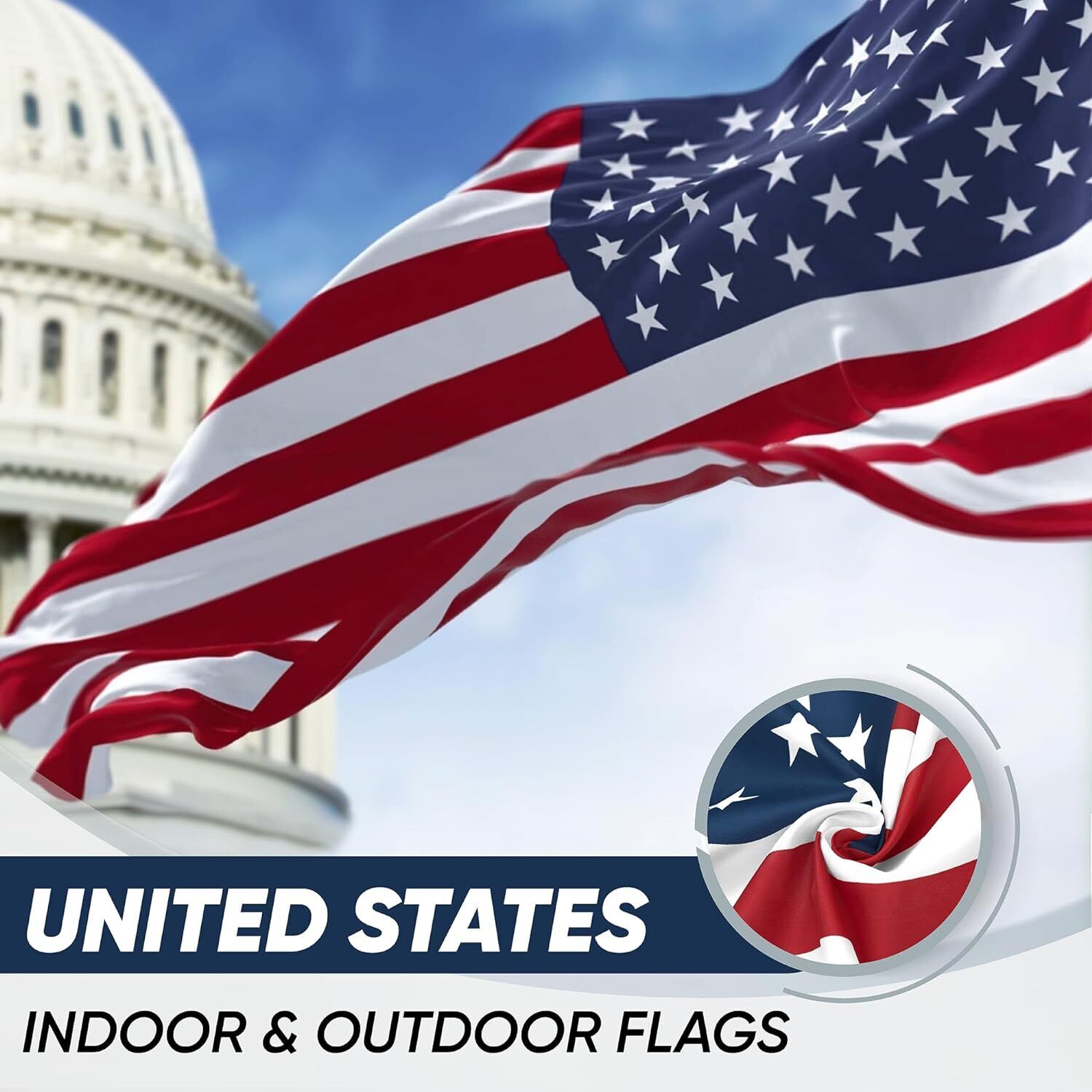 American Flag 3x5 Luxury Heavy Duty Outdoor & Indoor Flag