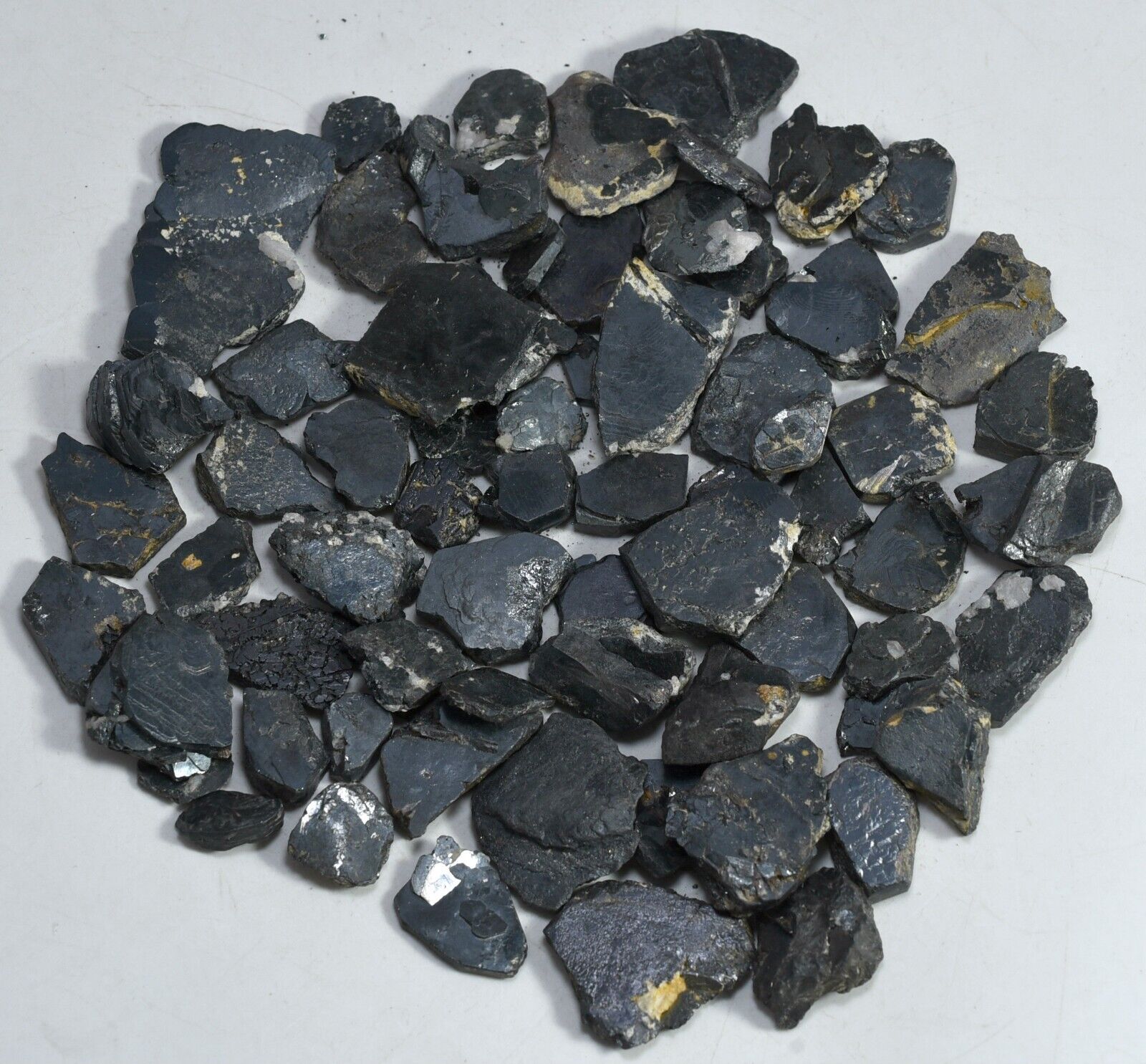500 GRM Ultra Rare Earth Mined Natural Black Ilmenite Rough Crystals Minerals