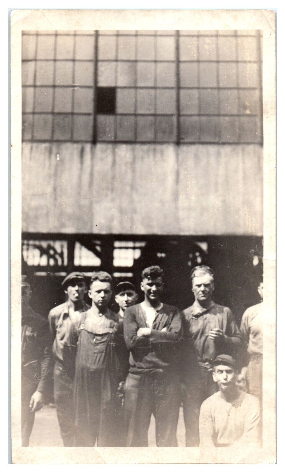  1920's Occupational Factory Workers Posing Silly Goofy Foundry MEN VTG Photo VV