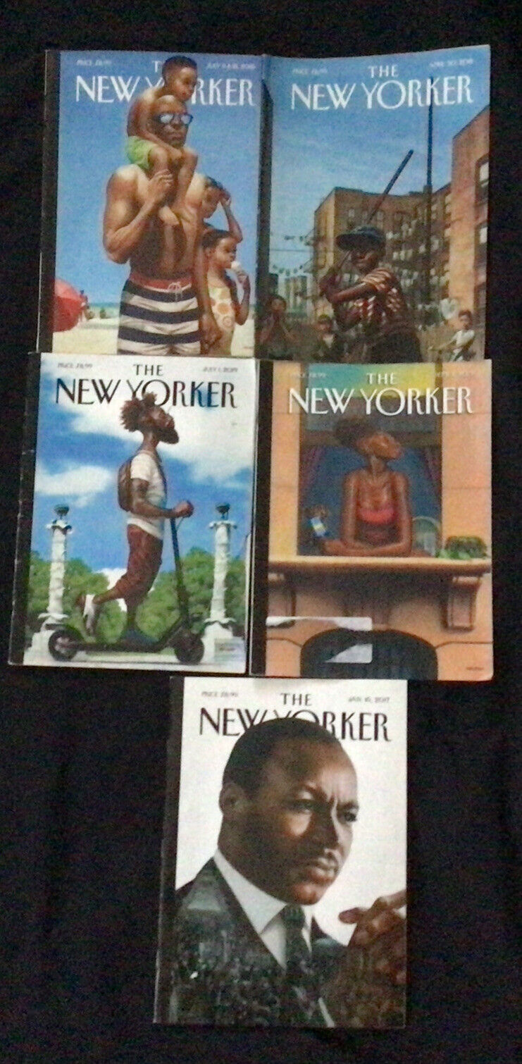 Lot of 5 The New Yorker Magazines KADIR NELSON On Cover (2016-17-18-19) Preowned