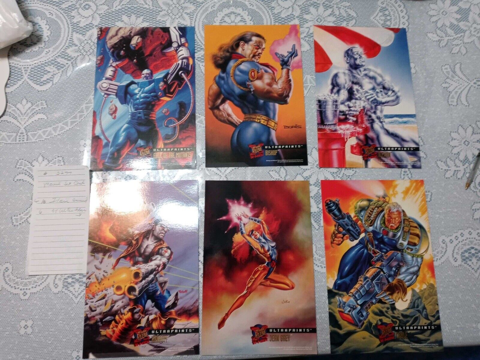 1995 Marvel Ultra 6x Cards 6 1/2 x 10 Total Card Set Ultra Prints