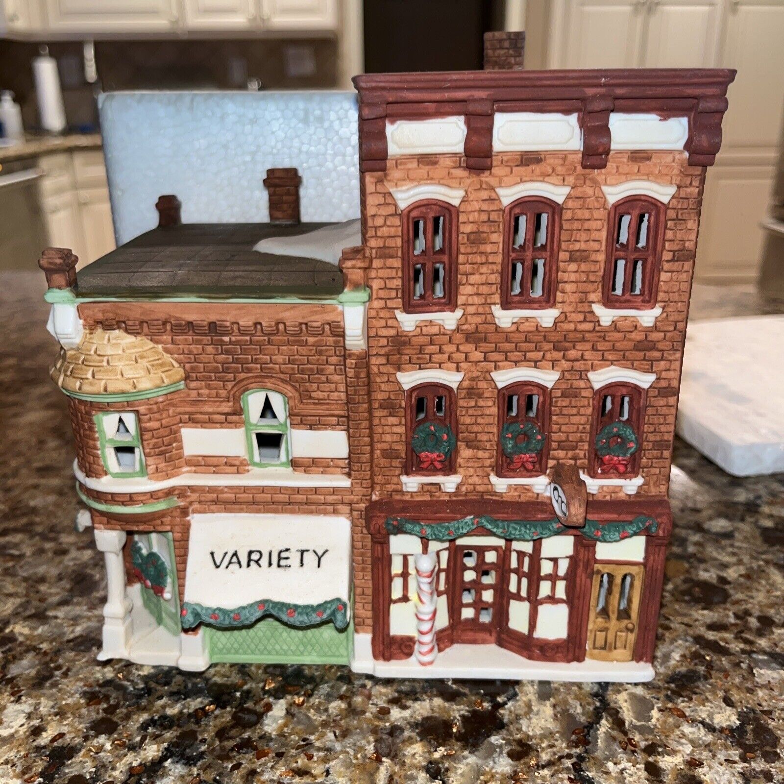 Dept 56 Christmas in the City Variety Store and Barber Shop #59722