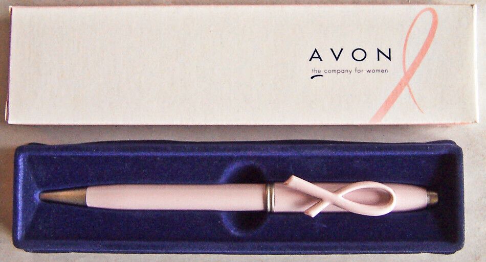 2000 Avon BREAST CANCER AWARENESS CRUSADE Pink Ribbon Refillable Pen - NEW