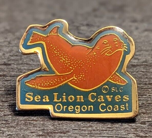 Sea Lion Caves Oregon Coast Wildlife Preserve Florence OR Souvenir Lapel Pin