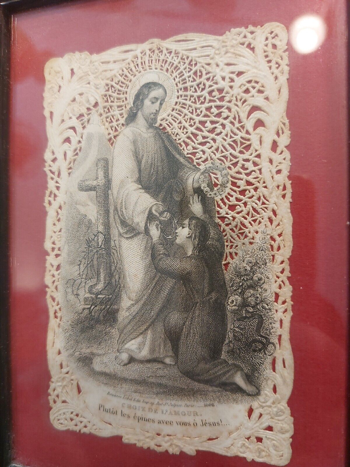 Canivet Image Pious Holy Card Choice of Love Blyth Lebel Publisher Paris