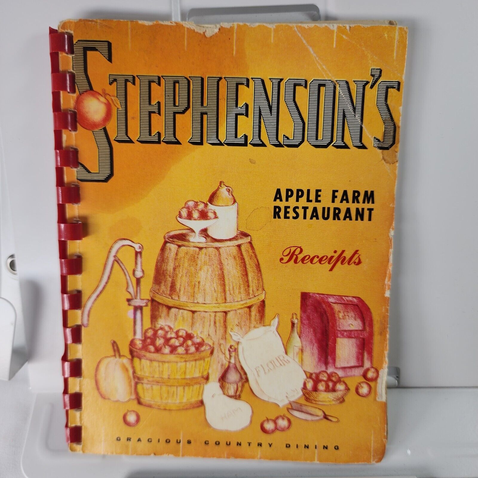 Vintage Stephenson's Apple Farm Restaurant 1971 4th Printing Recipes Cookbook