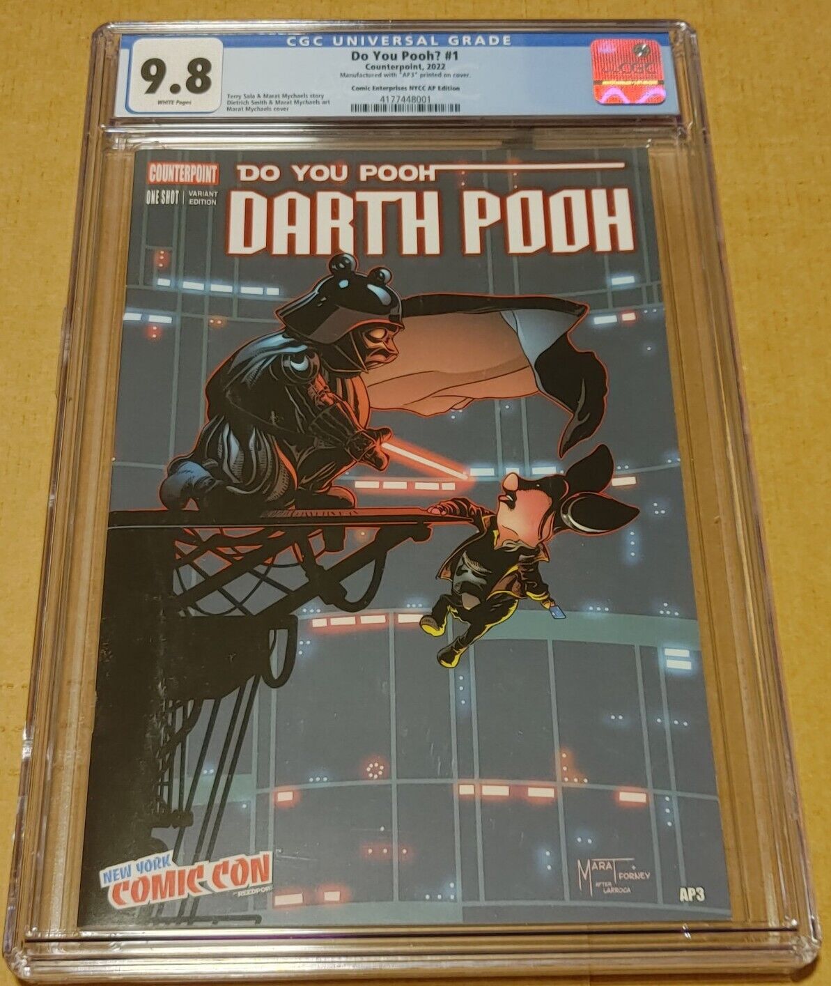 Do You Pooh? #1 CGC 9.8 Vader 3 Homage ~ NYCC 2022 / Comic Enterprises Exclusive