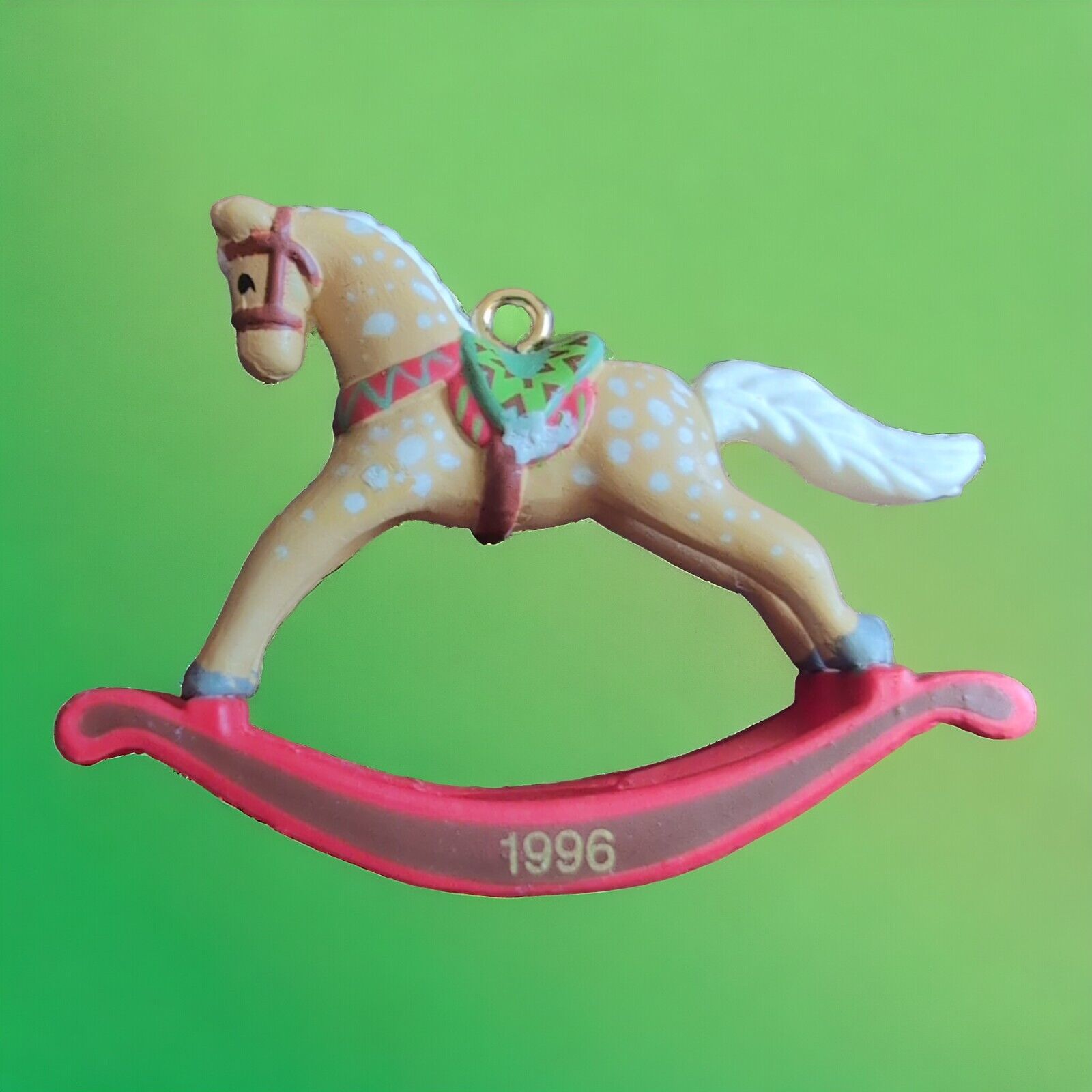 Hallmark Miniature Ornament 1996 Rocking Horse 9th in the Series