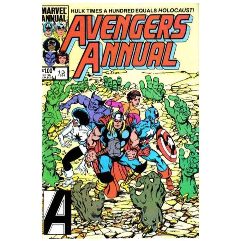 Avengers (1963 series) Annual #13 in Near Mint condition. Marvel comics [y\\