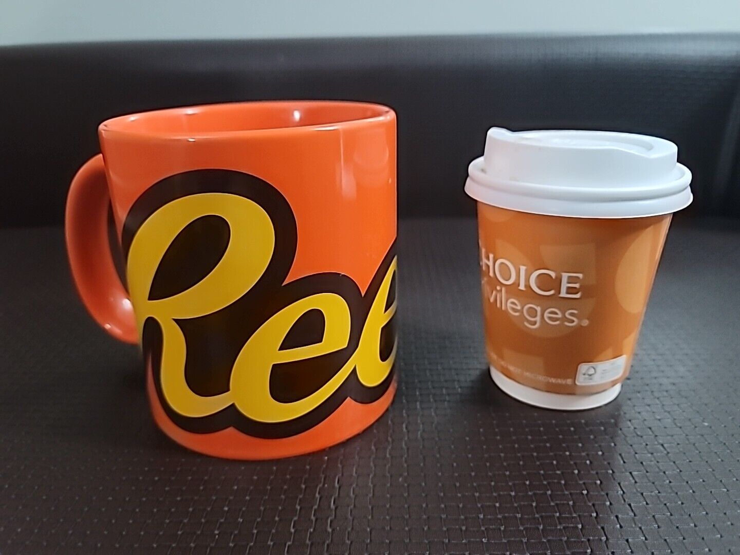 BIG Reese's Peanut Butter Cups Candy Brand Coffee Mug Galerie Ceramic 