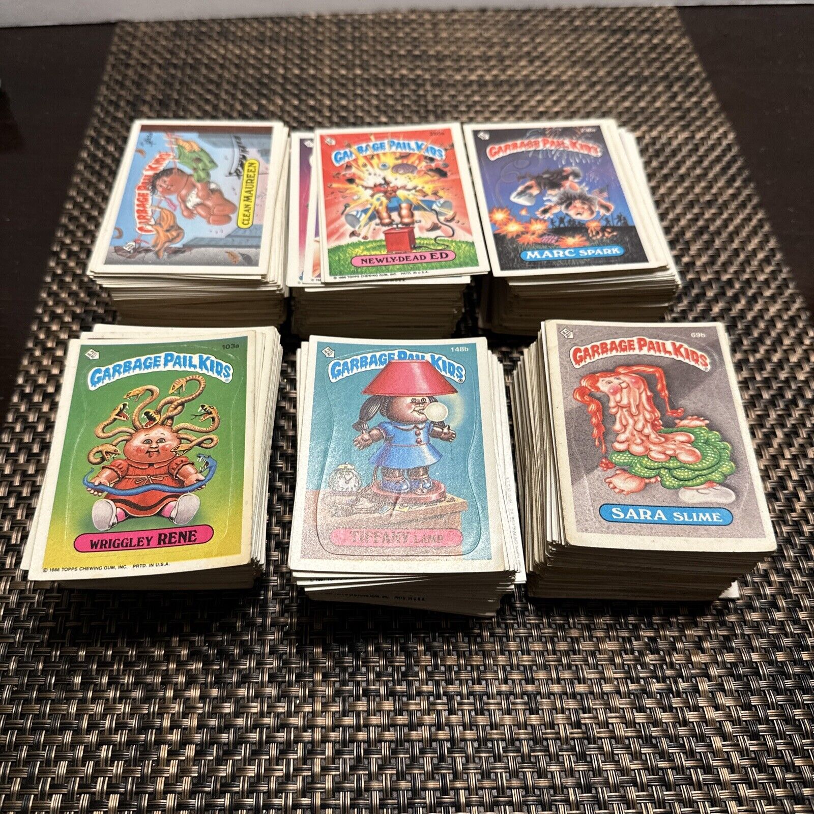 Vintage-85,86,87 Garbage Pail Kids Cards Lot of Over 600 cards.