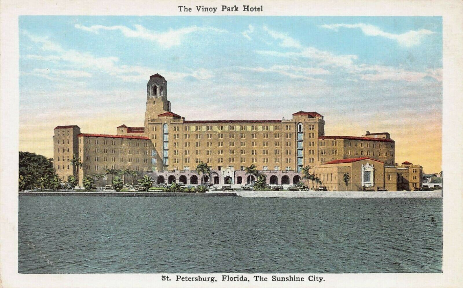 The Vinoy Park Hotel, St. Petersburg, Florida, Early Postcard, Unused