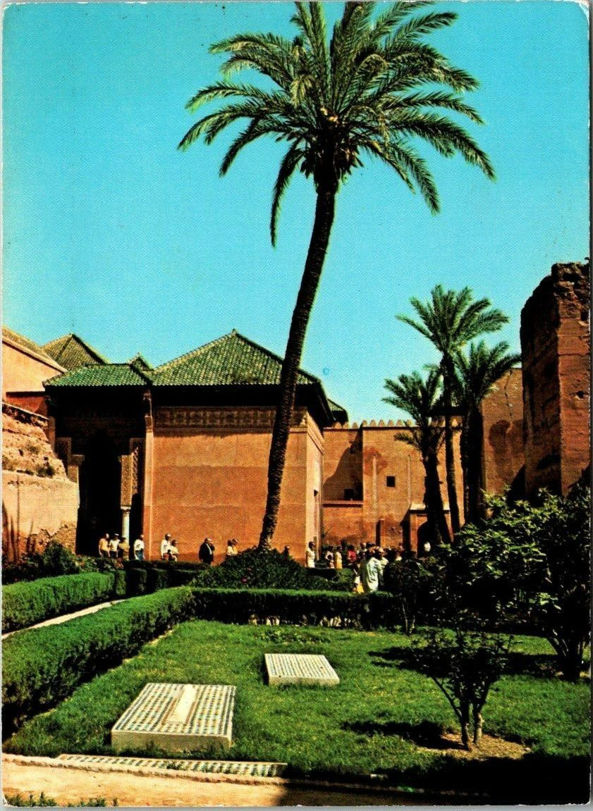Vintage The Saadian Tombs Morocco Marrakesh Postcard
