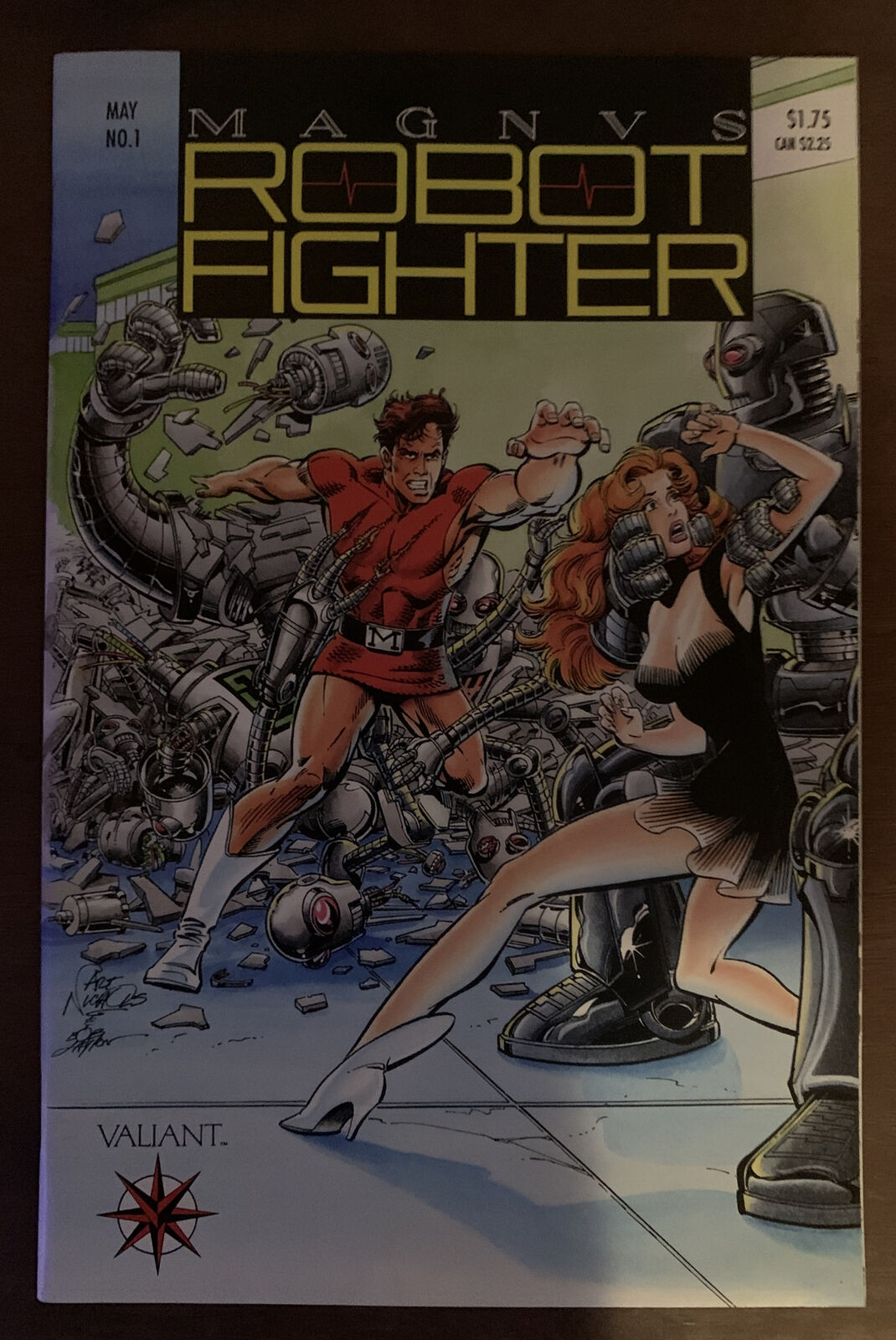 Magnvs Robot Fighter #1 Valiant Comic Books VF/NM Trading Card Inside