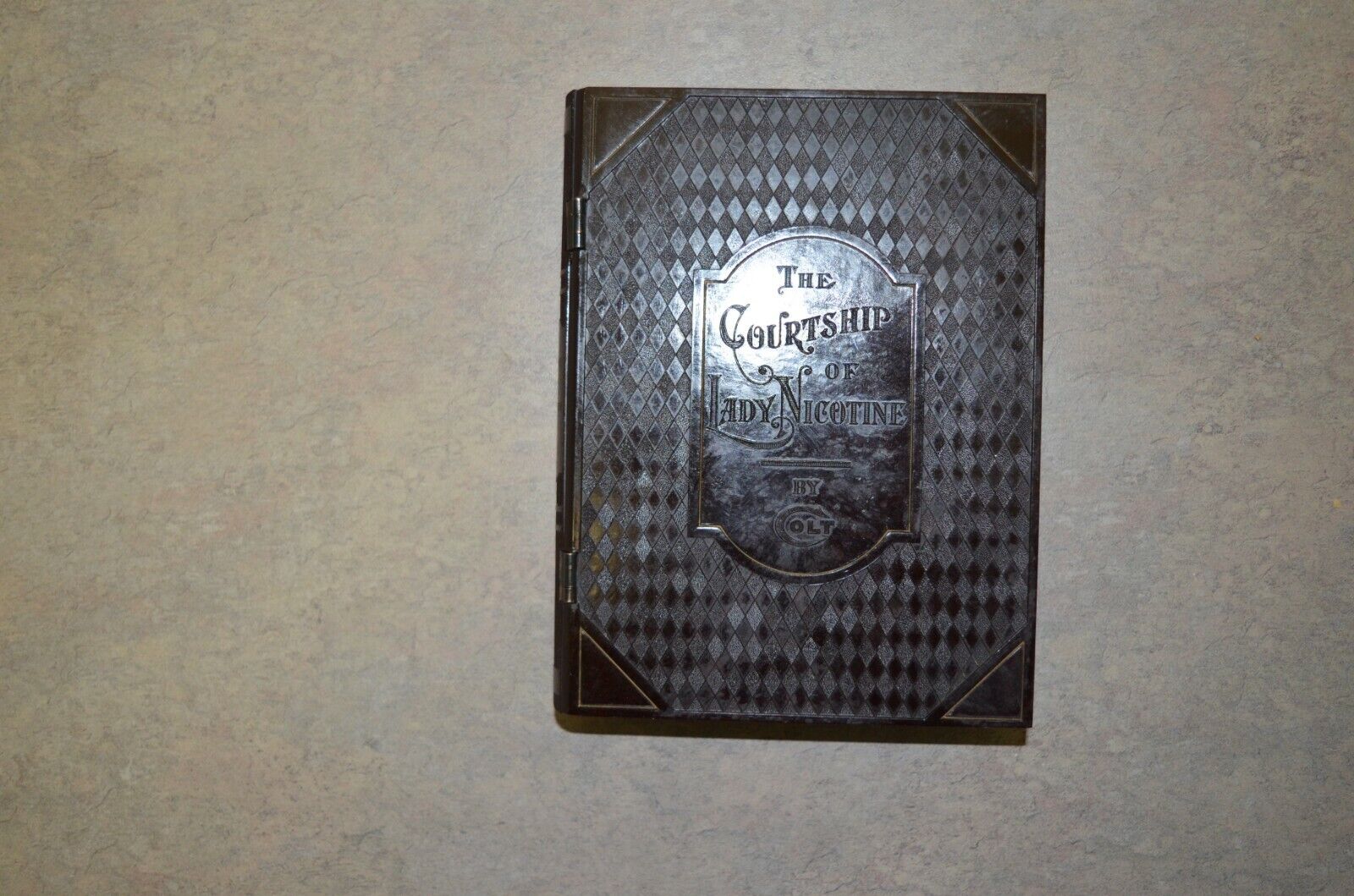 Coltrock Bakelite The Courtship of Lady Nicotine Cigarette Box Book made by Colt
