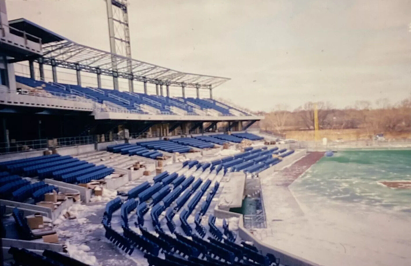 Vintage Photo Slide PC Stadium 1997 February Winter