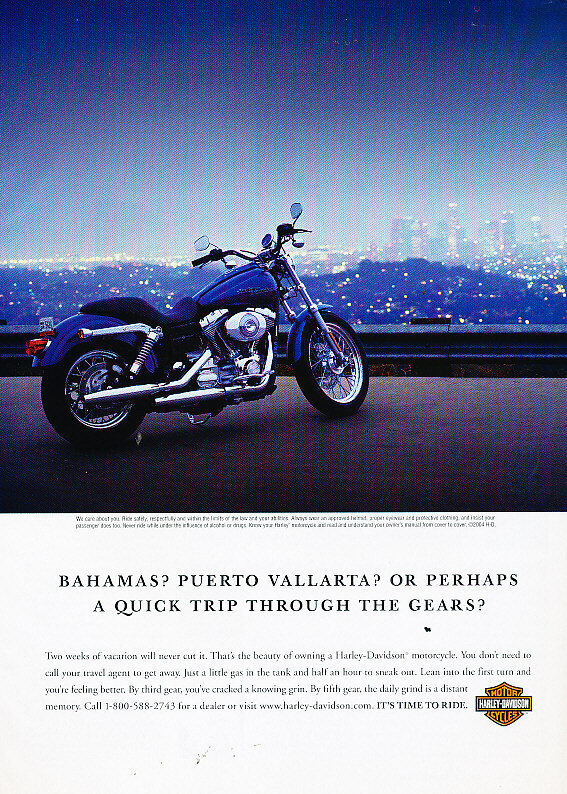 2006 Harley Davidson Motorcycle - trip gears -  Vintage Advertisement Ad A35-B