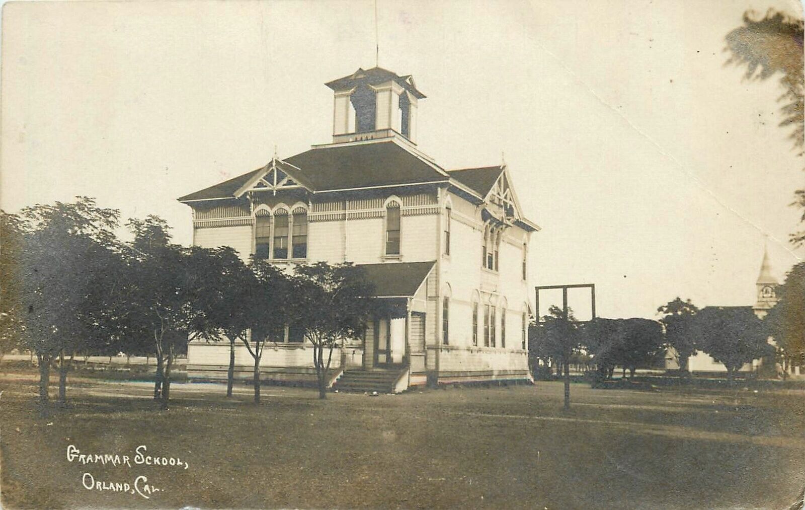 Postcard RPPC C-1910 California Orland Glenn Grammar School occupation CA24-1772