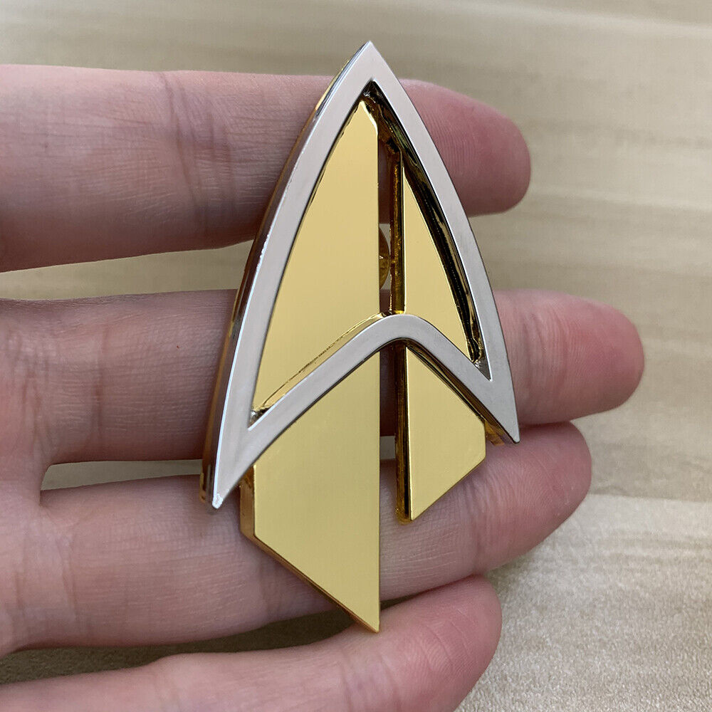 Admiral JL Picard Pin The Next Generation Communicator Gold Brooch Accessories