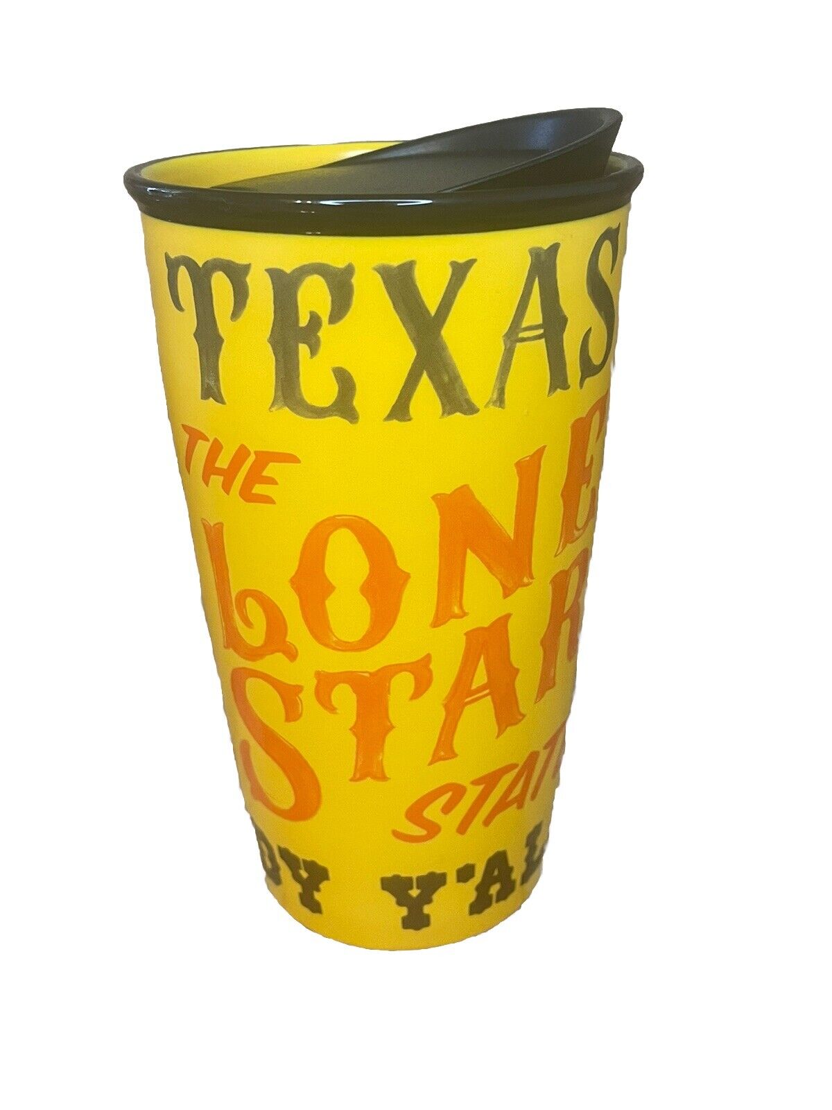 NWOT Starbucks Texas Lone Star State 12 Oz. Ceramic Travel Tumbler Mug With Lid
