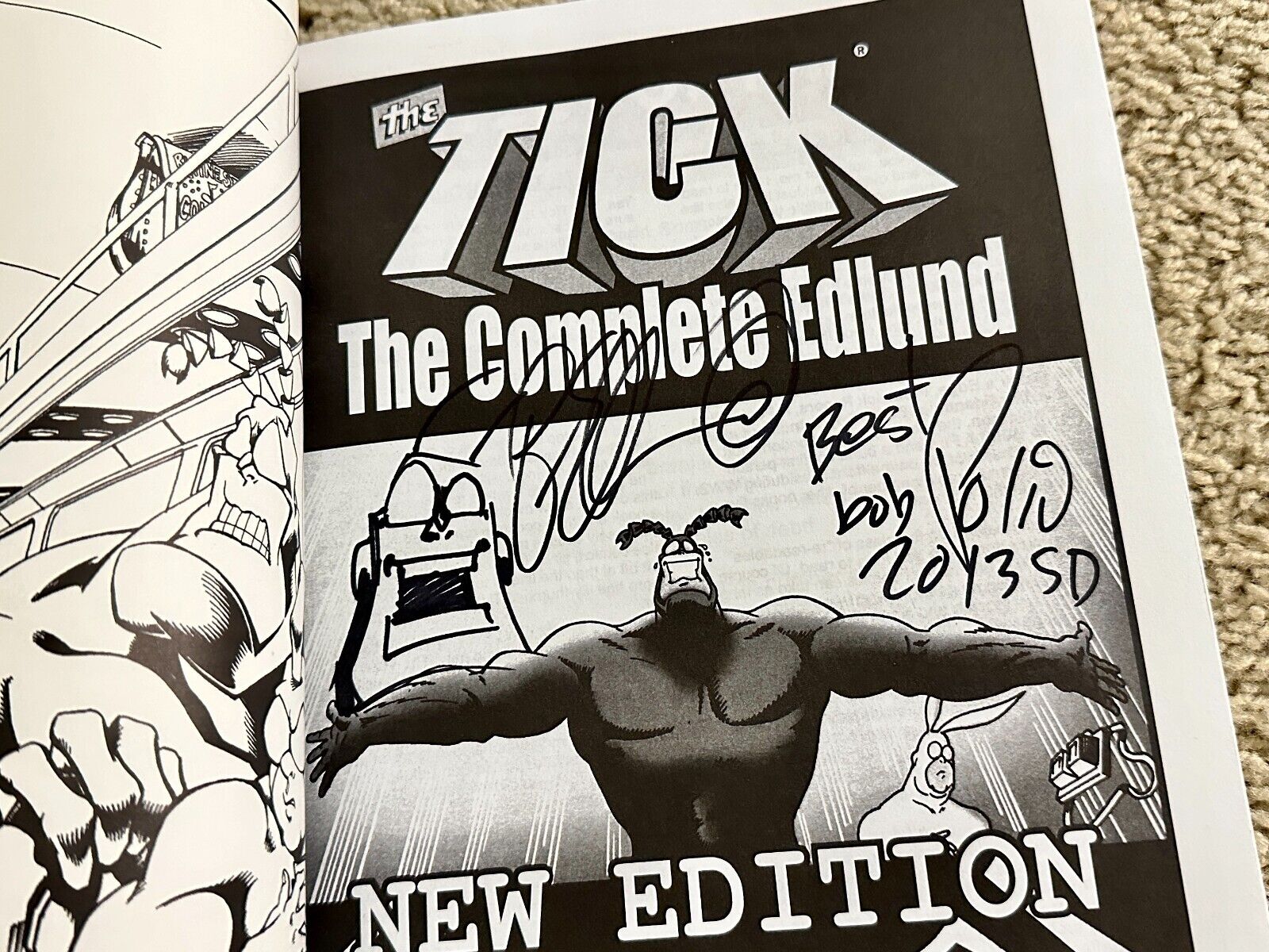 The Tick The Complete Edlund Paperback SIGNED Ben Edlund and Bob Polio 20/350