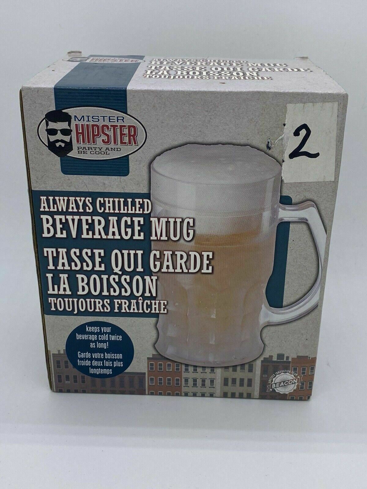 Mister Hipster Always Chilled Beverage Pint Mug