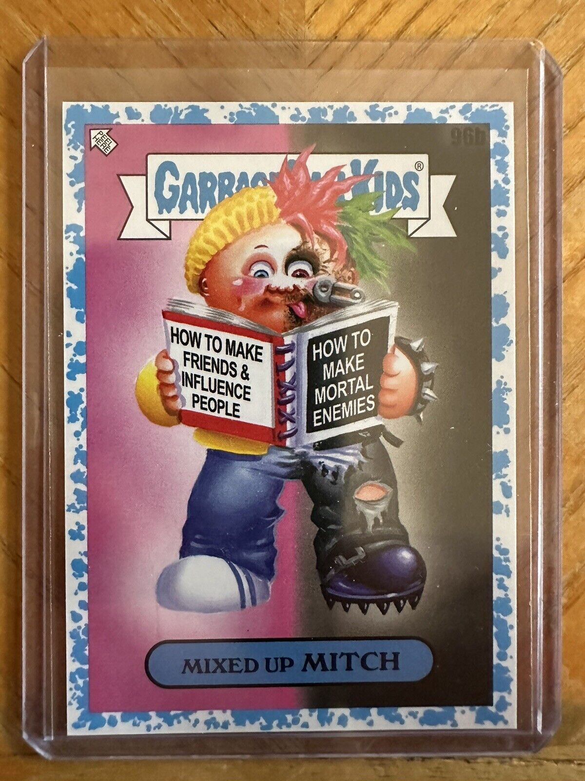 Garbage Pail Kids Book Worms 96b MIXED UP MITCH Blue Parallel #’d 21/99