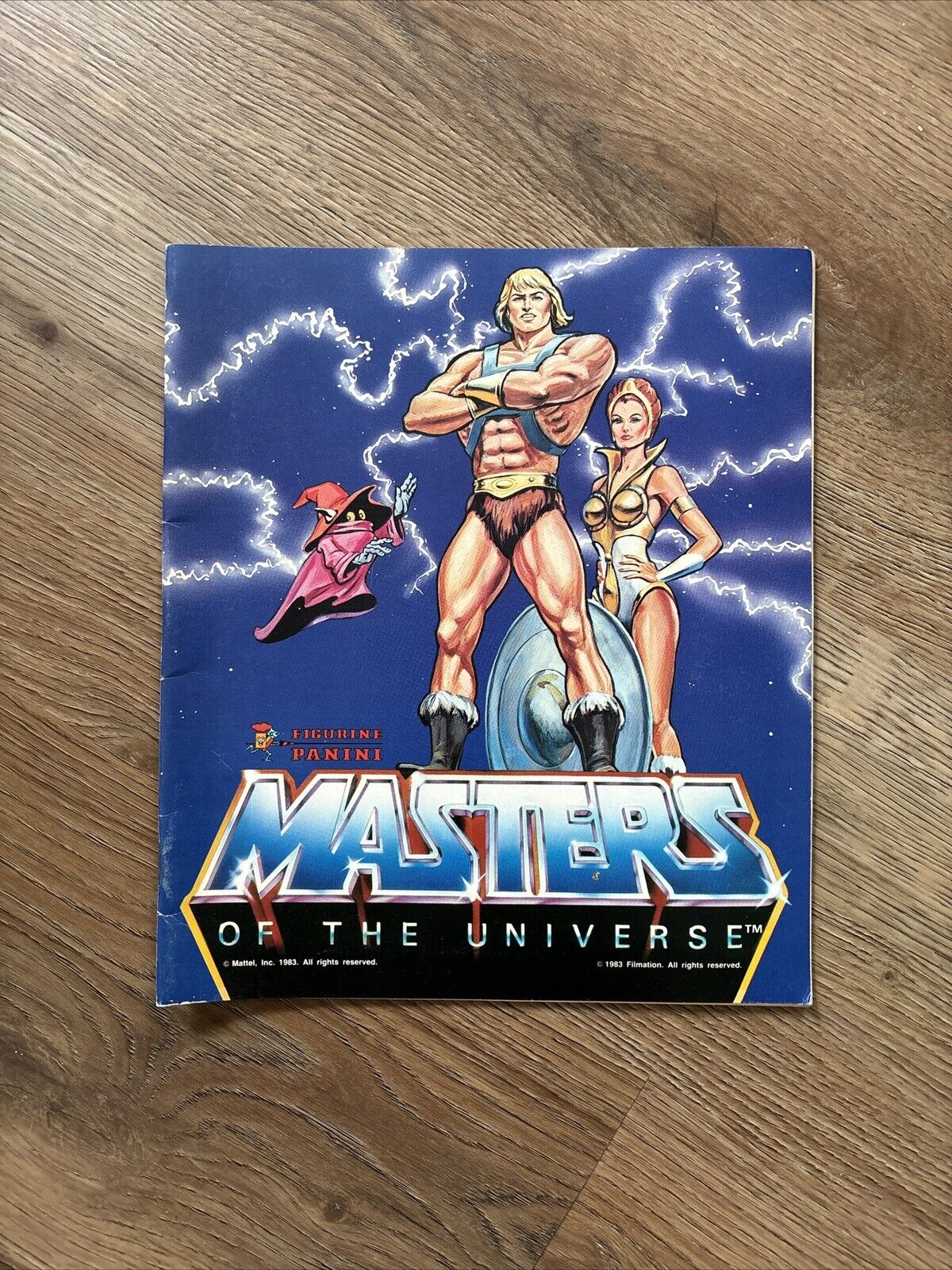 1983 Masters Of The Masters He-Man Sticker Album Figurine Panini 