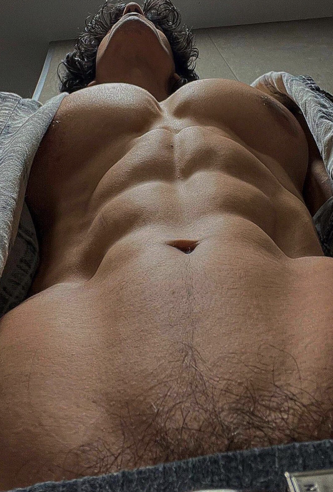 Shirtless Male Muscular Chest Abs Huge Chest POV Shot Man PHOTO 4X6 H206