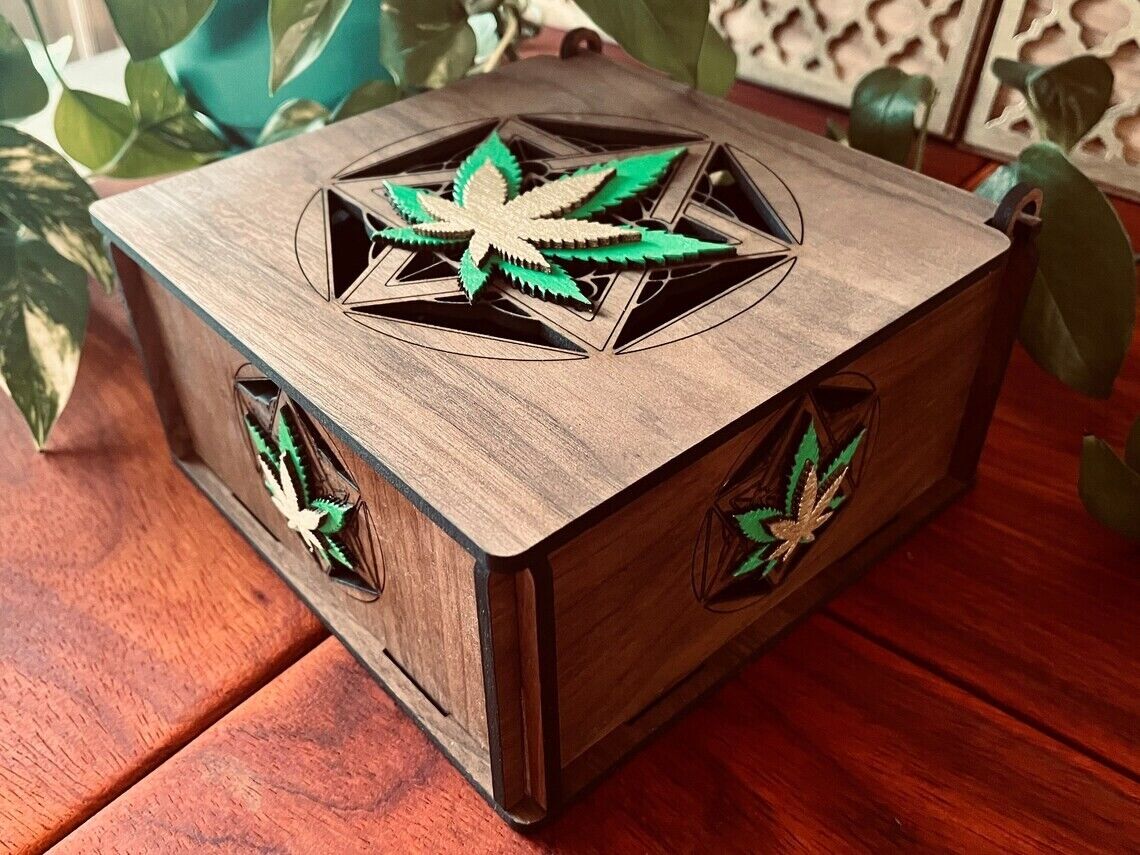 New Handmade Decorative Marijuana Box