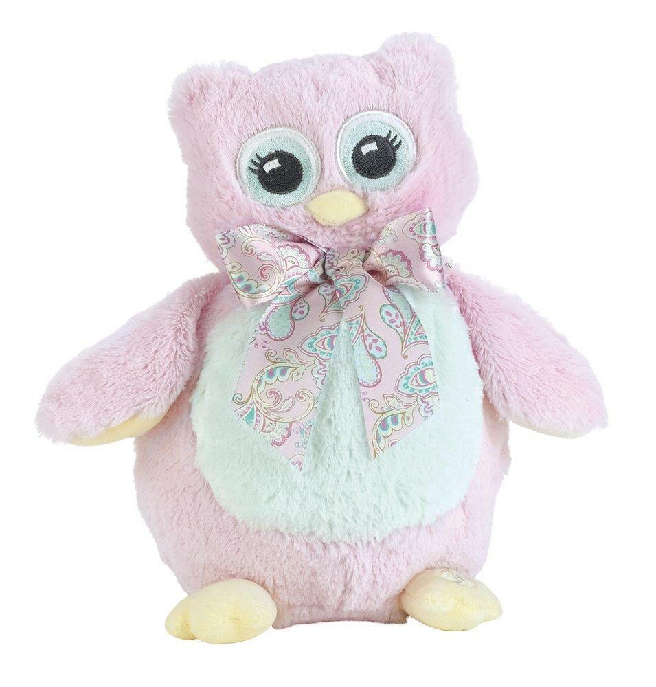 Bearington Baby Lil Hoots Lullaby Animated Musical Plush Stuffed Animal Pink Owl