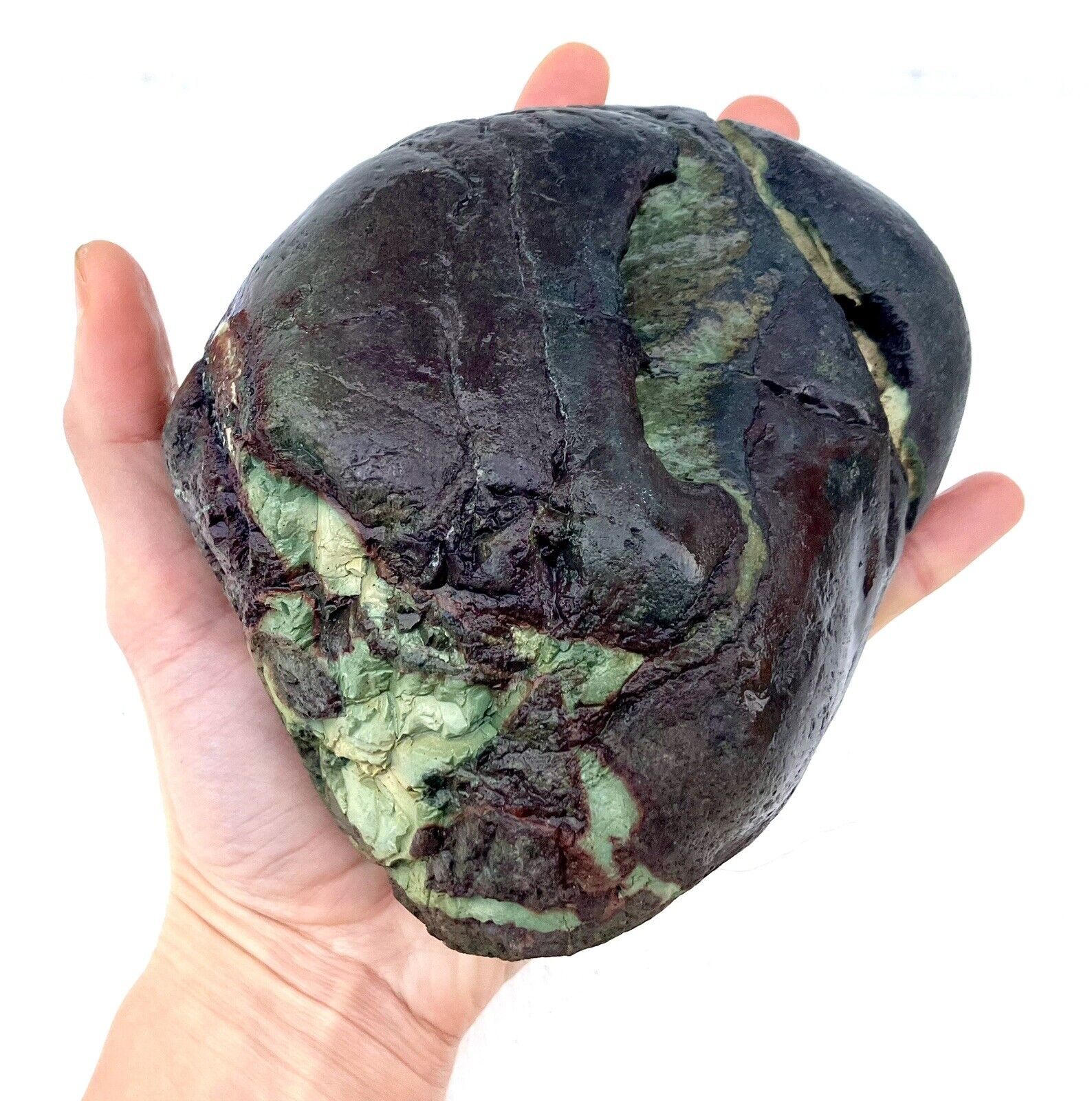 4 lb Unique Colorful Natural Rock from Pacific Northwest, Blue Purple Green
