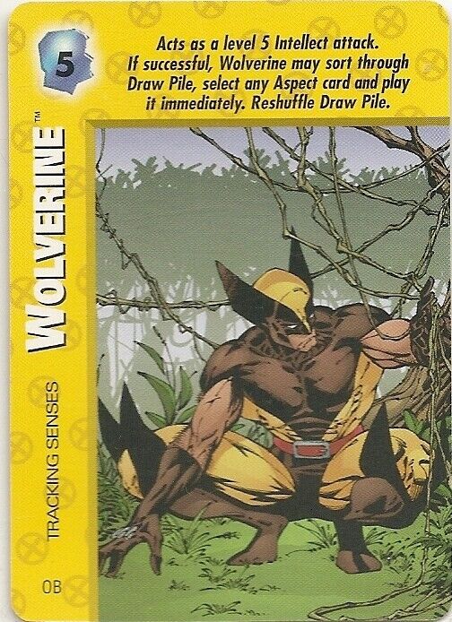 Marvel OVERPOWER WOLVERINE TRACKING SENSES special OPD Rare - Megapower promo