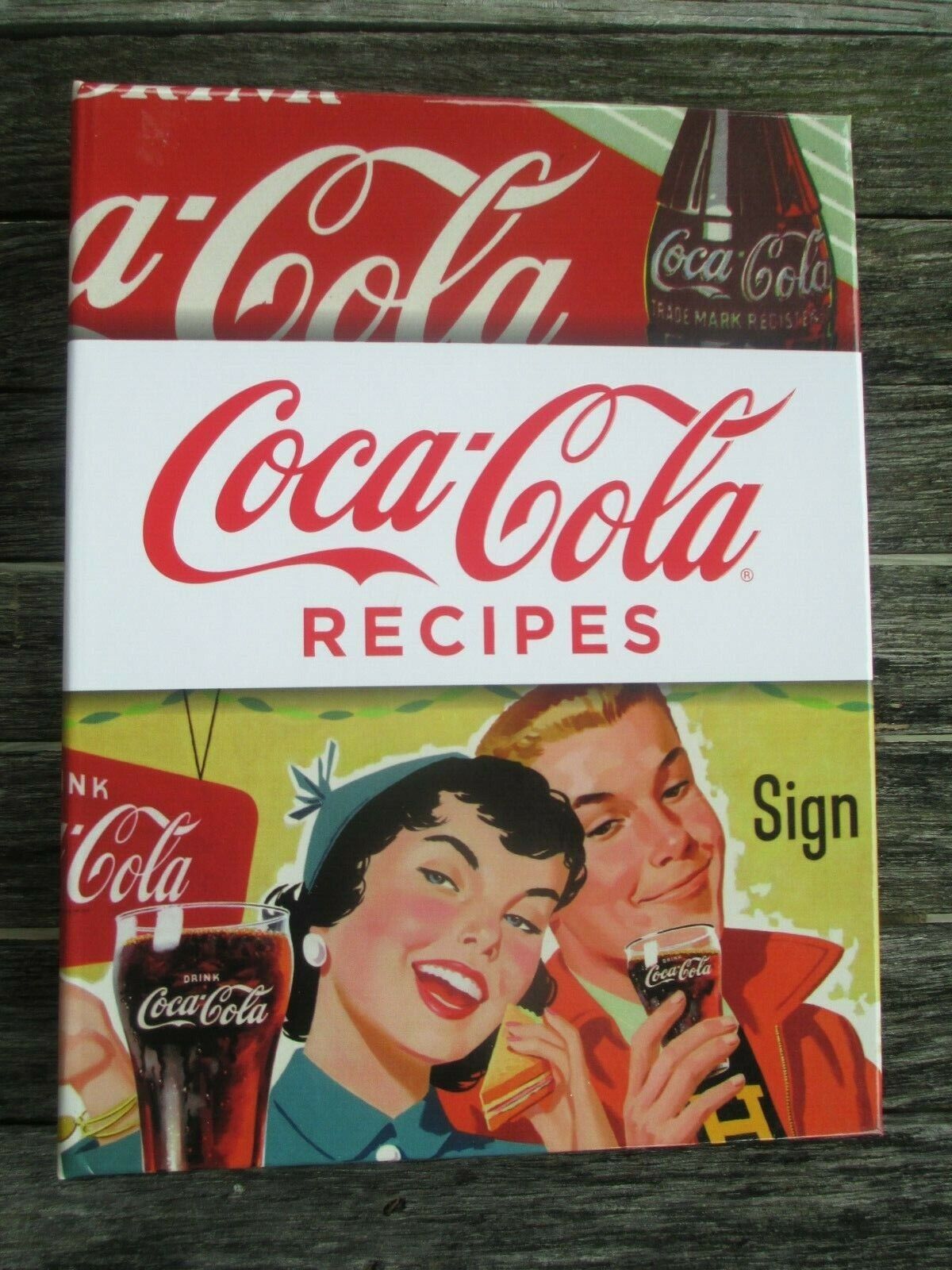 Coca-Cola  Recipes Spiral Cookbook  bottom edges have been worn down