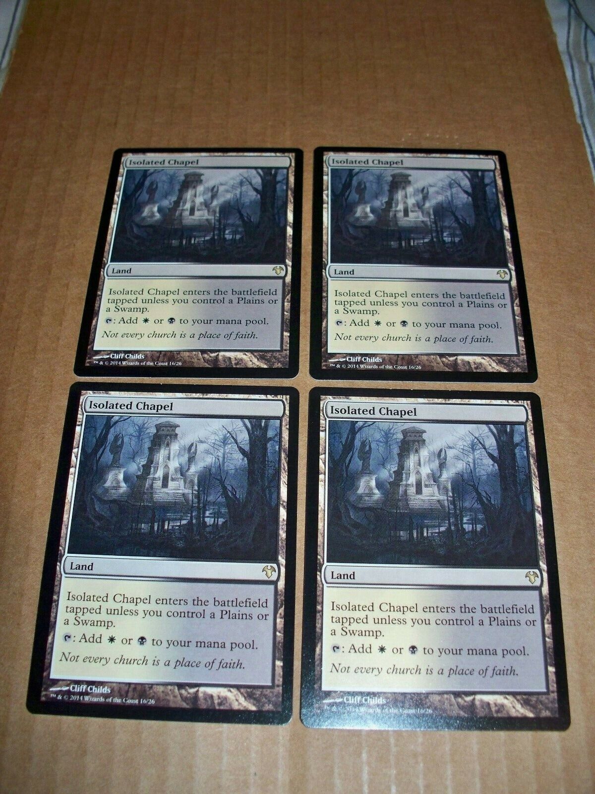 MTG Magic 4x Isolated Chapel Modern Event Deck NM (See Pictures/Description)