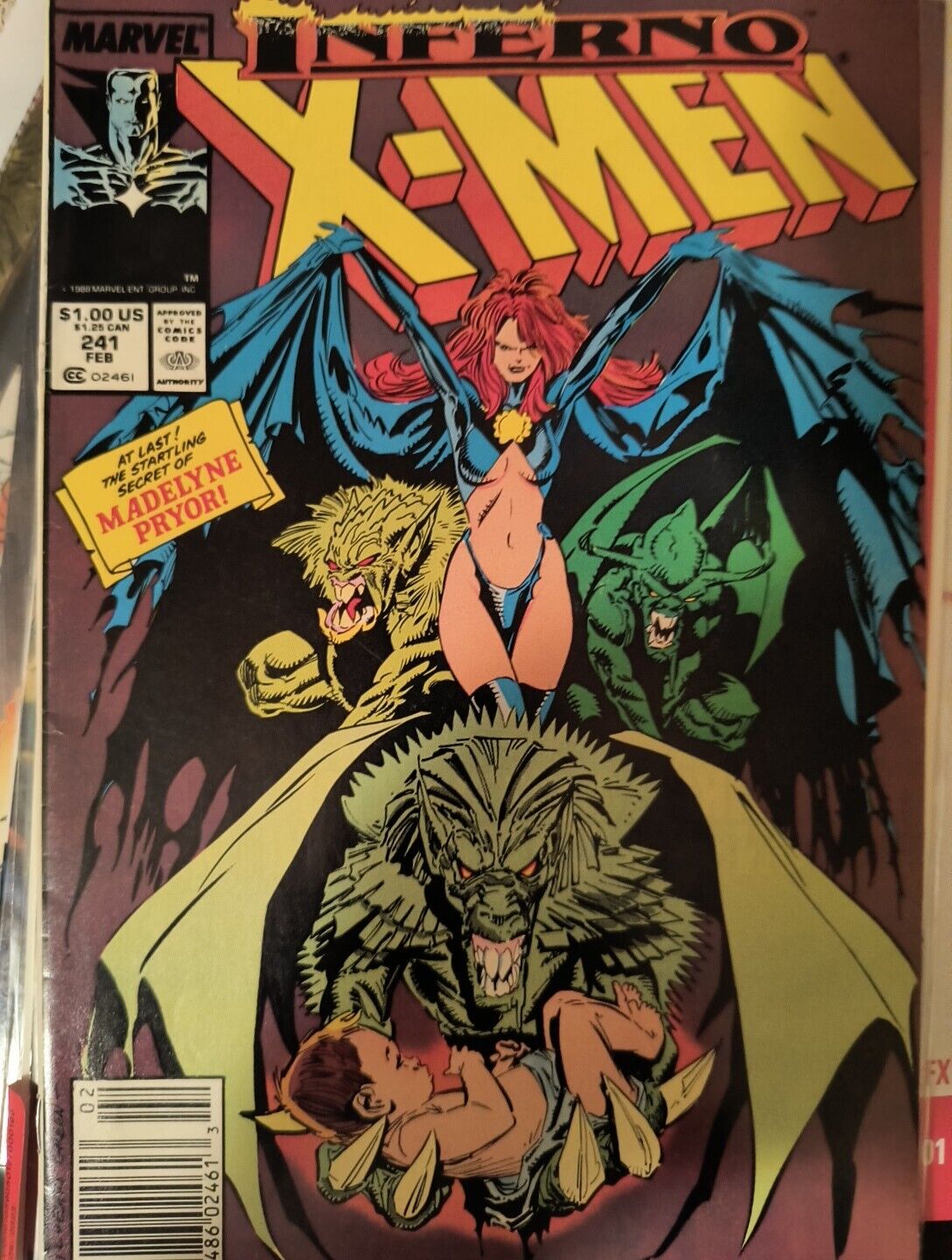 Inferno X-Men Vol 1,#241 Marvel ,A Son For The Goblin Queen