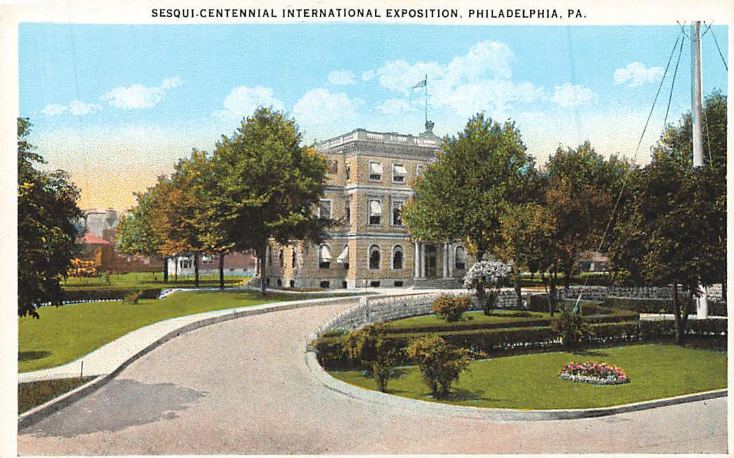 1926 Sesqui Centennial Greetings Scene International Expo Philadelphia PA P531